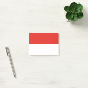 Indonesien flagga post-it block
