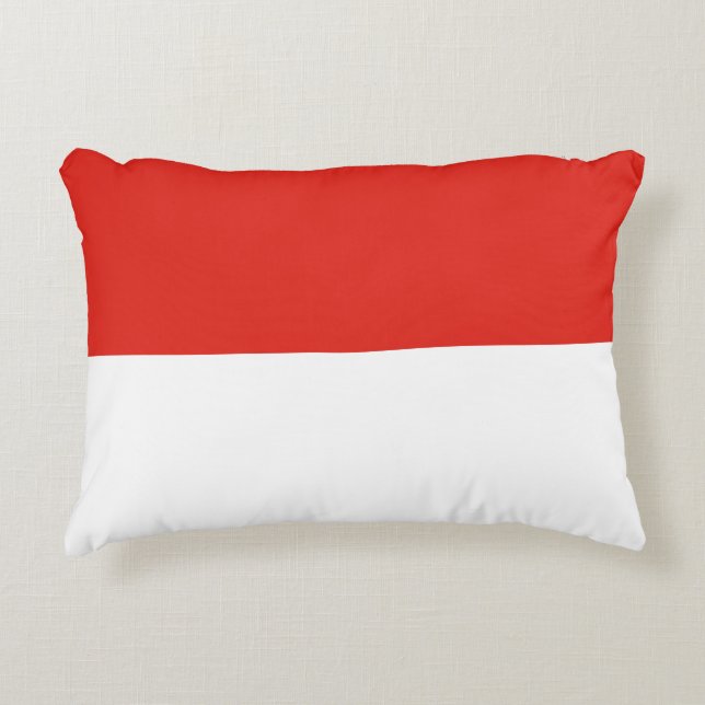 Indonesien flagga prydnadskudde (Framsidan)