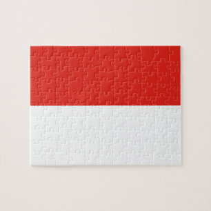 Indonesien flagga pussel
