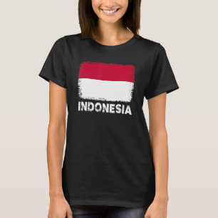 Indonesien Flagga Support Indonesia People Women M T Shirt