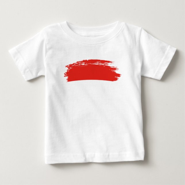 Indonesien flagga t shirt (Framsida)