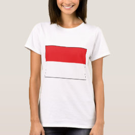 Indonesien Flagga T Shirt
