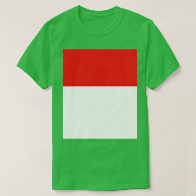 Indonesien Flagga T Shirt (Design framsida)