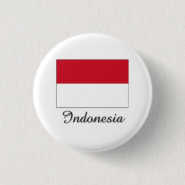 Indonesien flaggadesign knapp (Framsida)