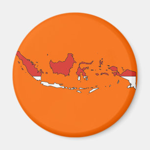 Indonesien flaggakarta magnet
