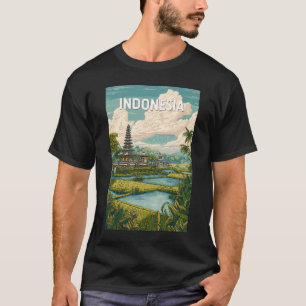 Indonesien Illustration Resa Konst Vintage T Shirt