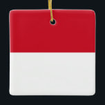 Indonesien (Indonesien) Flagga Julgransprydnad Keramik<br><div class="desc">Anpassade World Flagga Products ( i världen) - Lägg gärna till din egen text.</div>