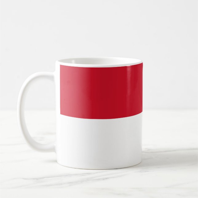Indonesien (Indonesien) Flagga Kaffemugg (Vänster)
