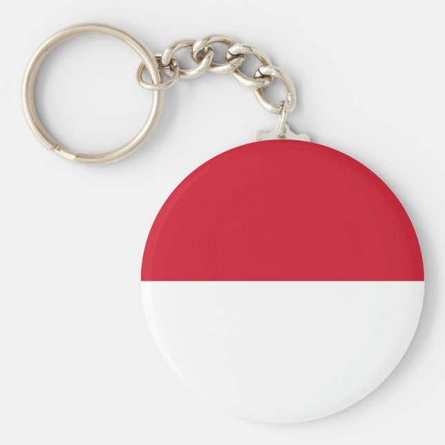 Indonesien (Indonesien) Flagga Nyckelring (Framsidan)