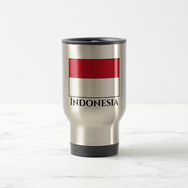Indonesien (Indonesien) Flagga Resemugg (Center)