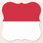 Indonesien (Indonesien) Flagga Underlägg Papper<br><div class="desc">Anpassade World Flagga Products ( i världen) - Lägg gärna till din egen text.</div>