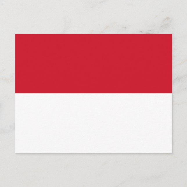 Indonesien - Indonesien - Indonesien Flagga Vykort (Framsida)