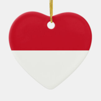 Indonesien - indonesiska Flagga Julgransprydnad Keramik