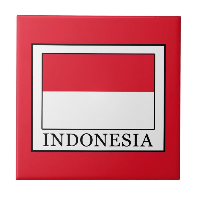 Indonesien Kakelplatta (Framsidan)