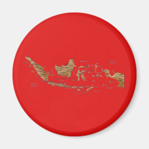 Indonesien kartamagnet magnet