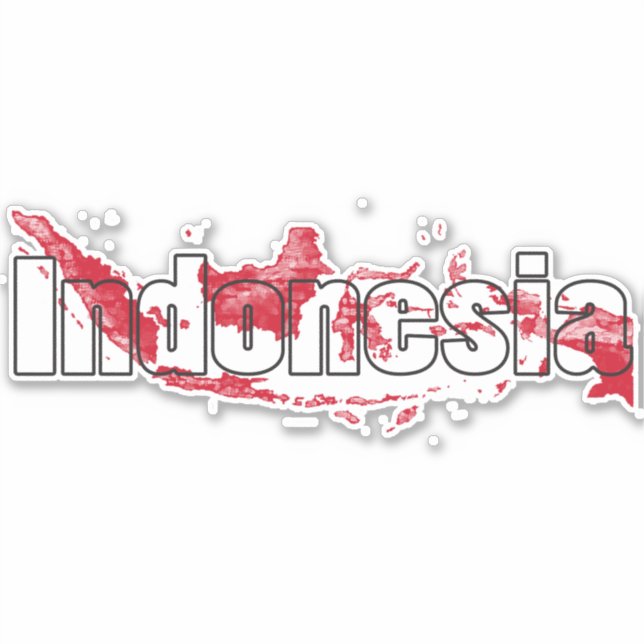 Indonesien Klistermärken (Framsida)