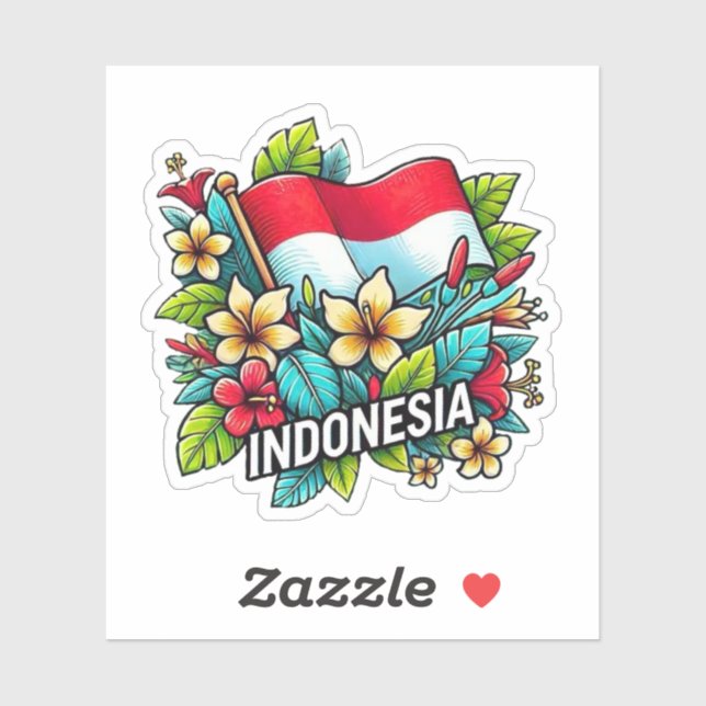 Indonesien Klistermärken (Ark)