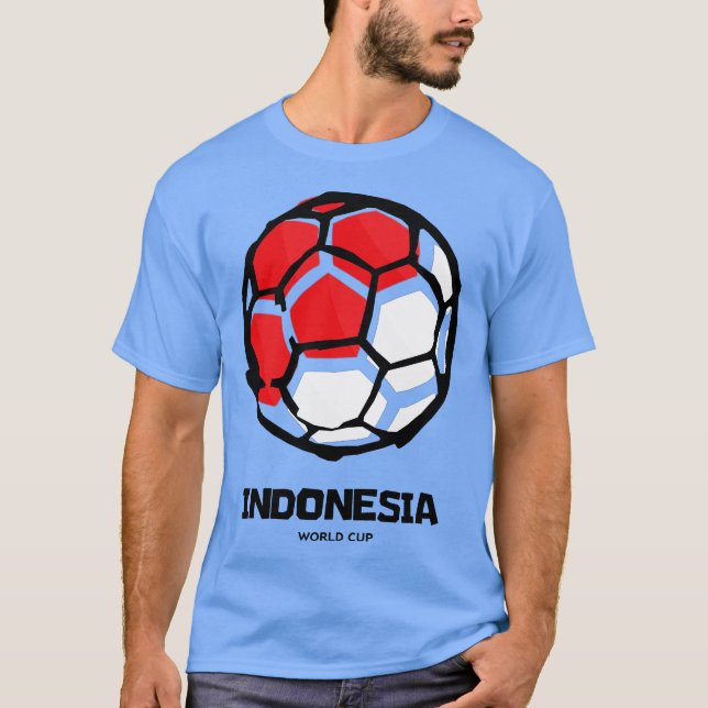 Indonesien Land Flagga T Shirt (Framsida)