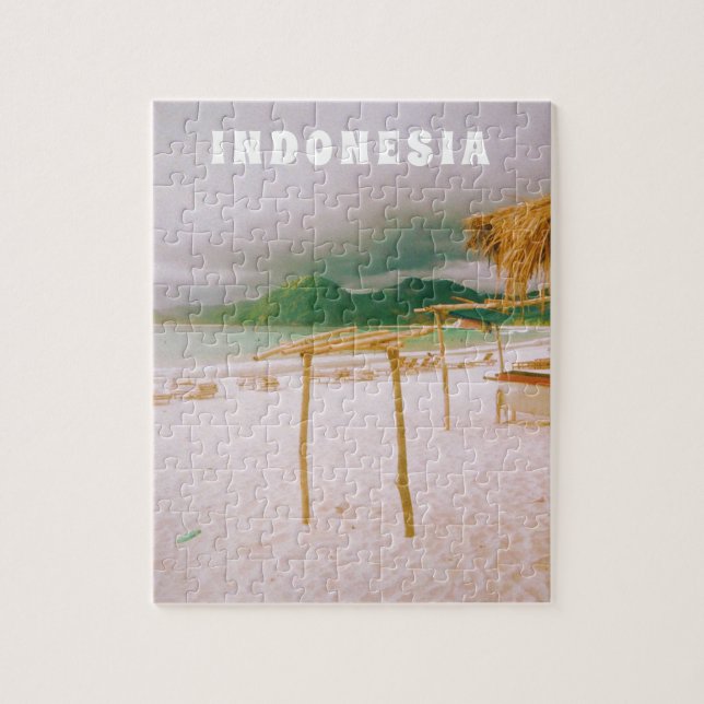 Indonesien Lombok Tropiskt Paradis Tryck  Pussel (Vertikal)