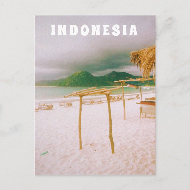 Indonesien Lombok Tropiskt Paradis Tryck  Vykort (Framsida)