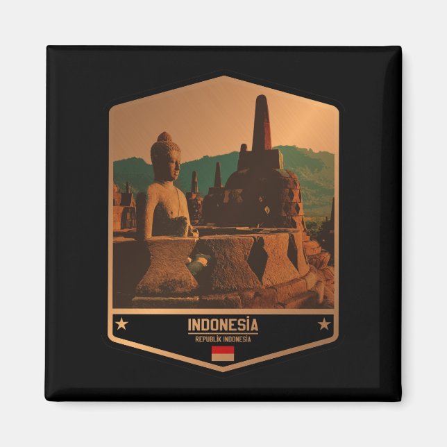 Indonesien Magnet (Framsidan)