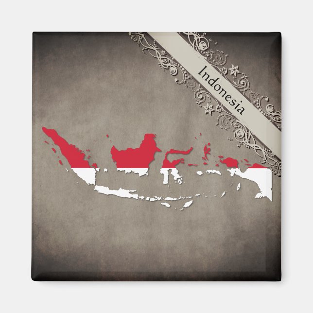 Indonesien Magnet (Framsidan)