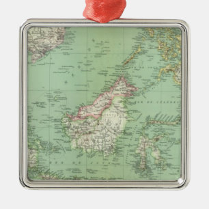 Indonesien Malaysia Julgransprydnad Metall