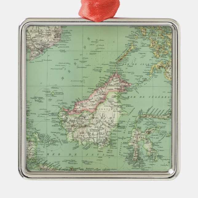 Indonesien Malaysia Julgransprydnad Metall (Framsidan)