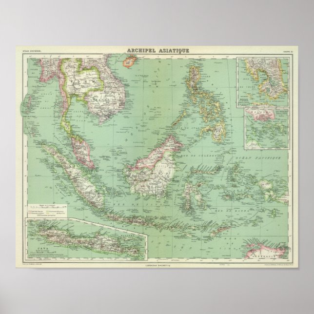 Indonesien, Malaysia Poster (Framsidan)