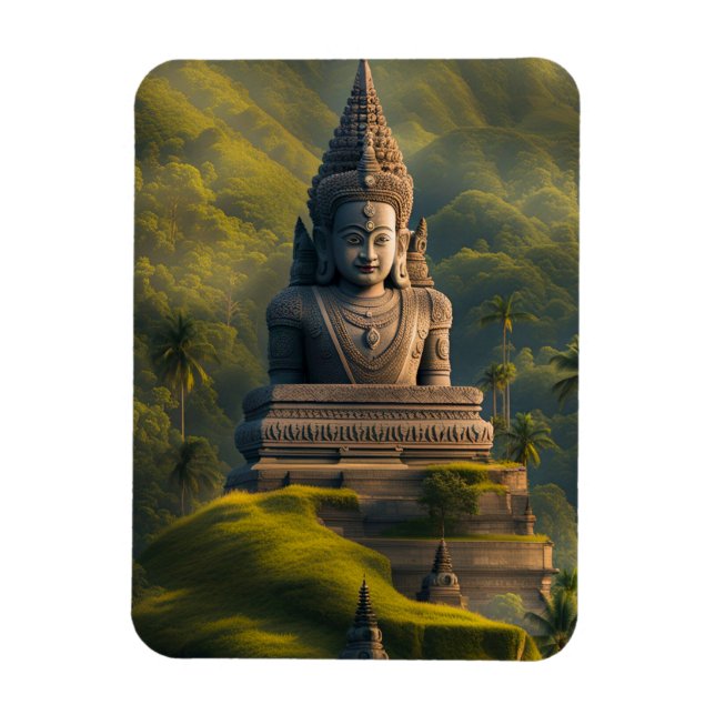 Indonesien Mountain Buddha Magnet (Vertikal)