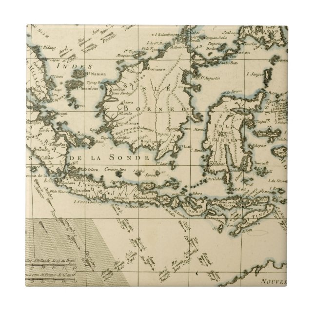 Indonesien och Filippinerna Kakelplatta (Framsidan)