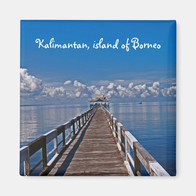 Indonesien-ön Borneo Kalimantan Magnet (Framsidan)