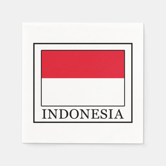 Indonesien Pappersservett (Framsidan)