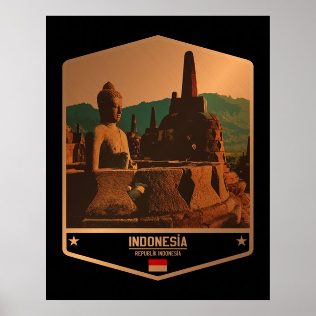 Indonesien Poster (Framsidan)