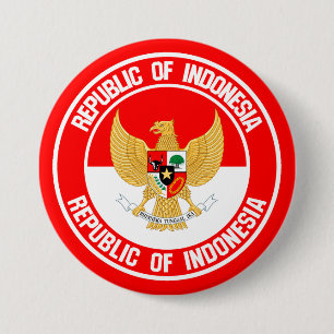 Indonesien rundaEmblem Knapp