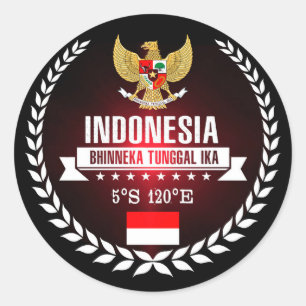 Indonesien Runt Klistermärke