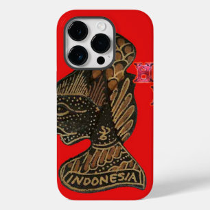 Indonesien Shadow Puppet Hohoho Design Red Canvas