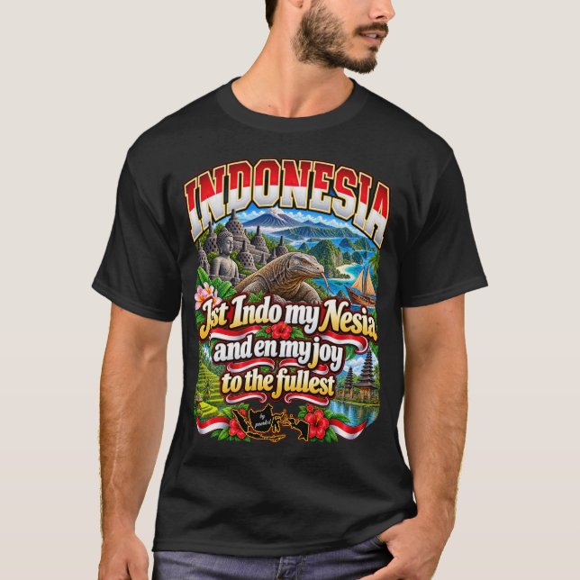 Indonesien T-shirt (Framsida)