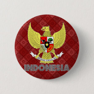 Indonesien vapensköld knapp