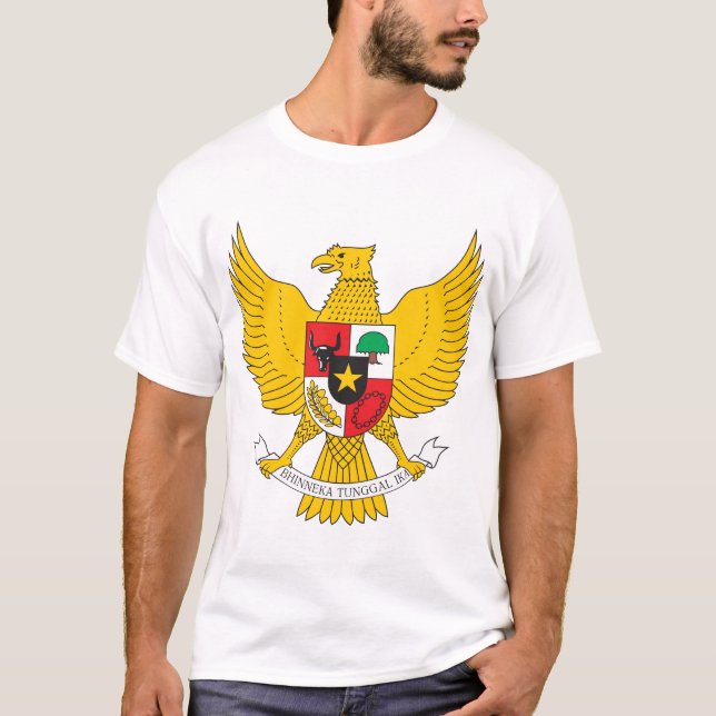 Indonesien vapensköldT-tröja T Shirt (Framsida)