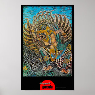 Indonesien Vintage resor Poster återställd