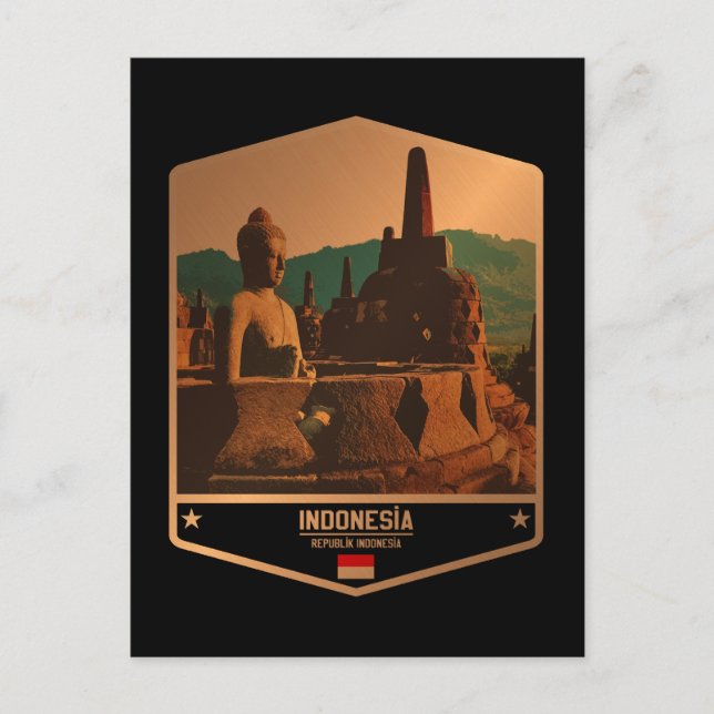 Indonesien Vykort (Framsida)