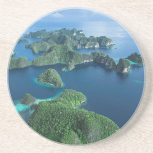 Indonesien, Westpapua. Flygbild över Raja Ampat Underlägg