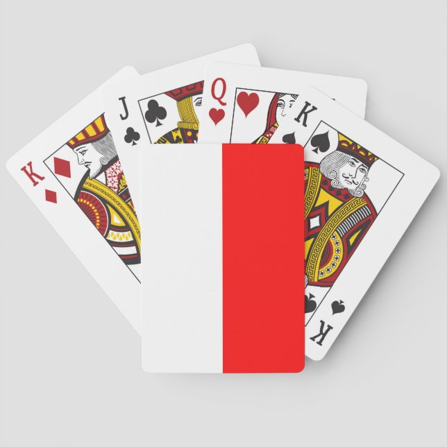 Indonesiens flagga casinokort (Baksidan)
