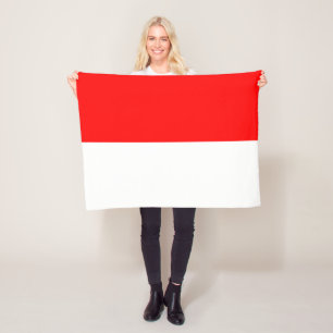 Indonesiens flagga fleecefilt