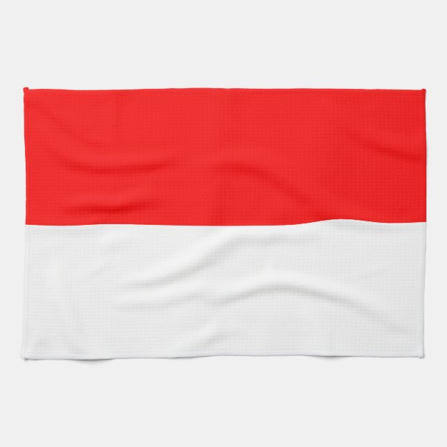 Indonesiens flagga kökshandduk (Horisontell)