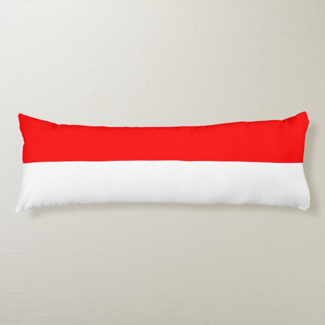 Indonesiens flagga kroppskudde (Framsidan)