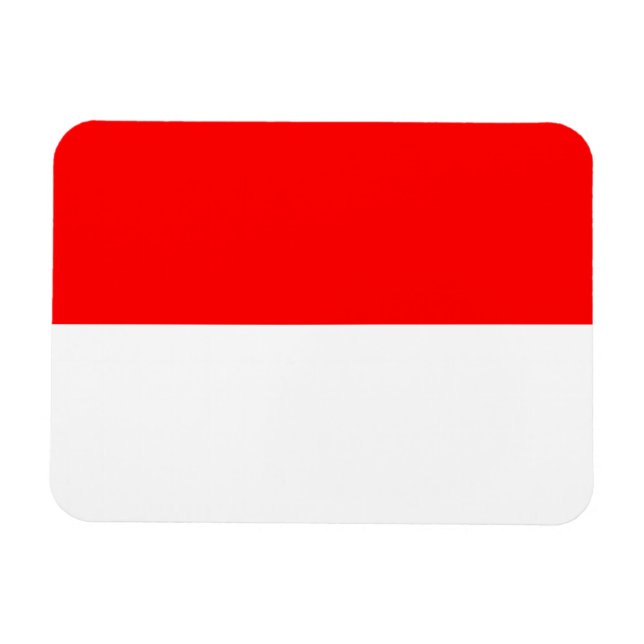 Indonesiens flagga magnet (Horisontell)