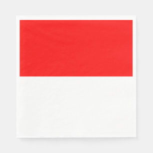 Indonesiens flagga pappersservett
