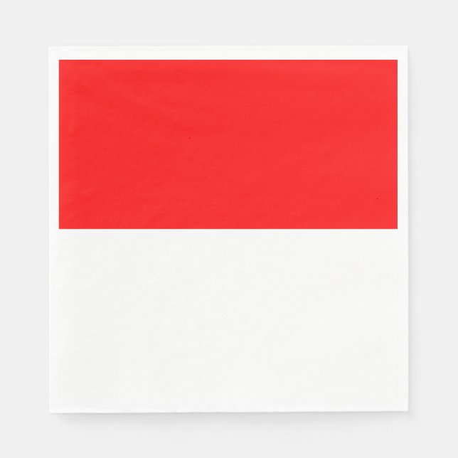 Indonesiens flagga pappersservett (Framsidan)